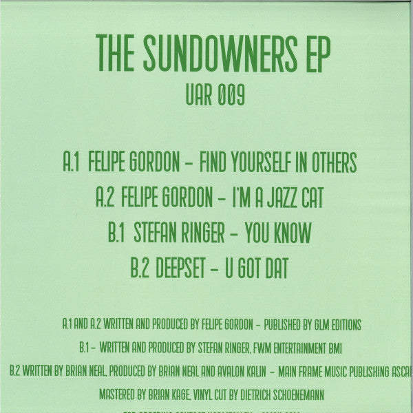 Various - The Sundowners EP (12" VINYL) | Mint (M) Mint (M)