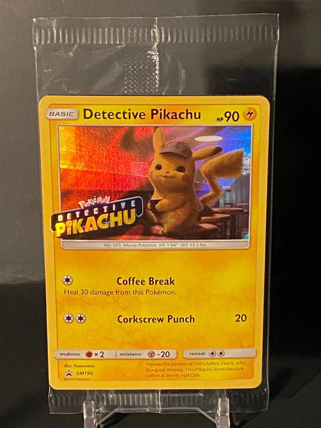 Pokemon - Detective Pikachu [Stamp] #SM190 Holo Black Star Promo