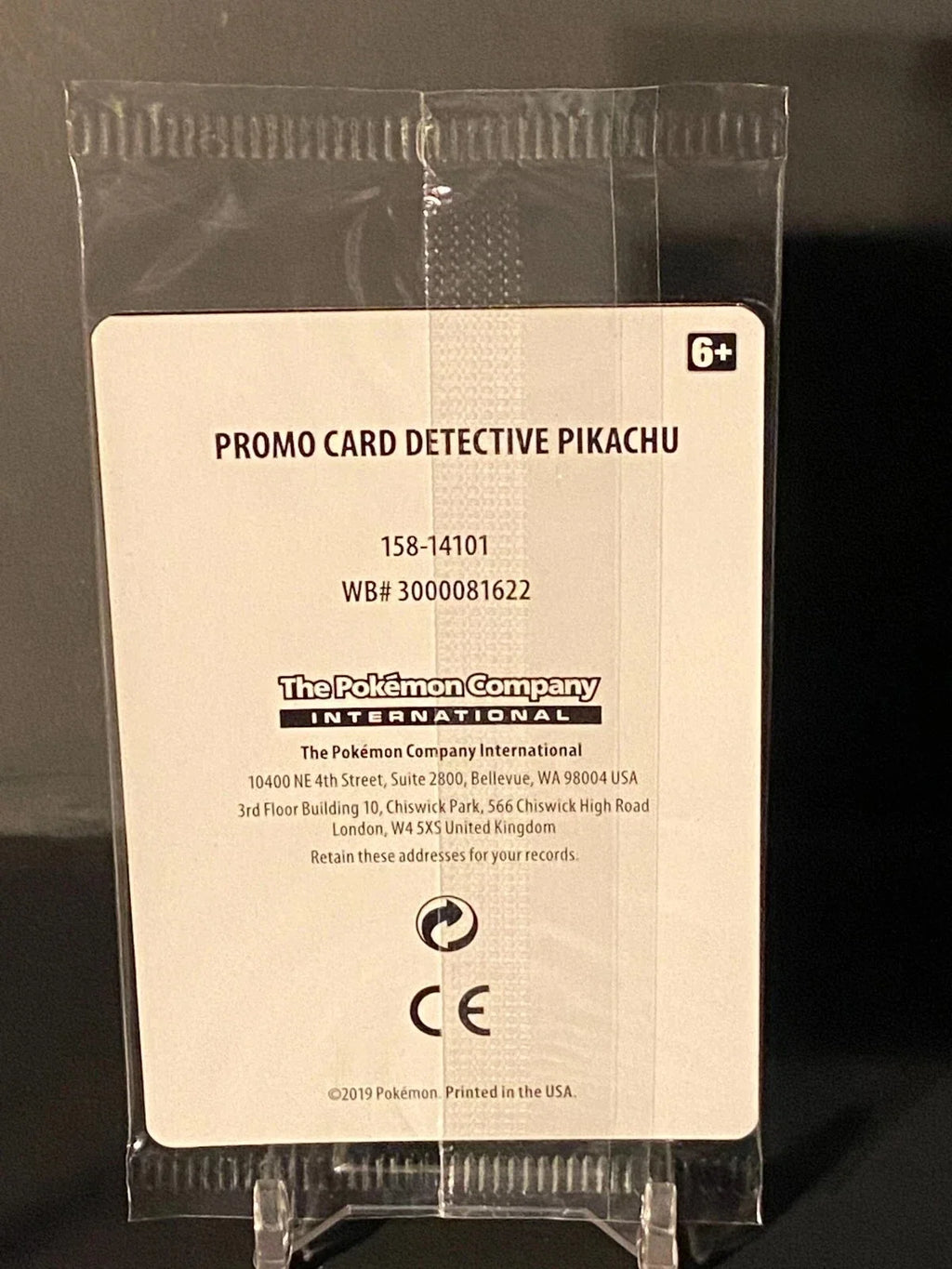 Pokemon - Detective Pikachu [Stamp] #SM190 Holo Black Star Promo