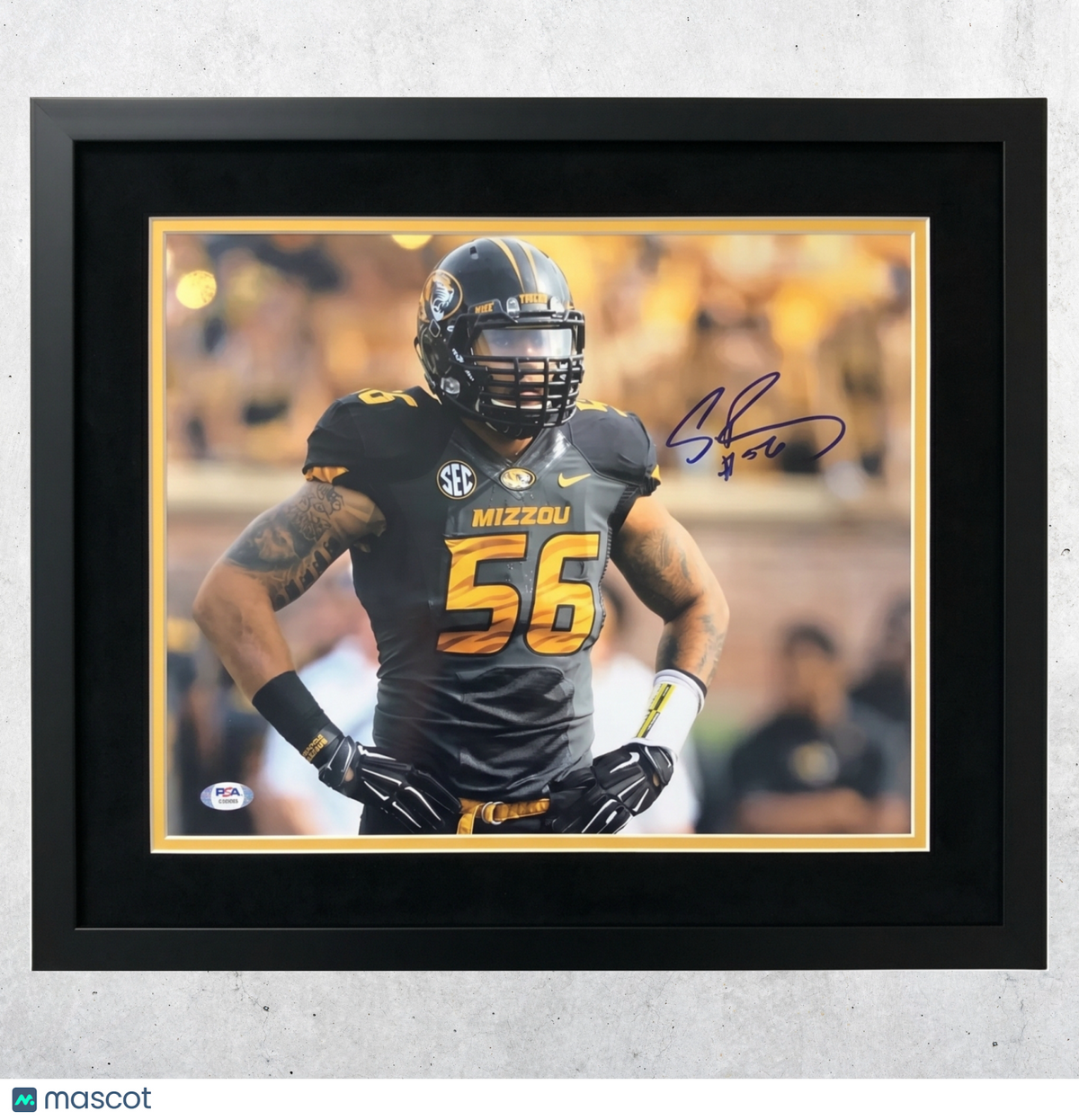 Shane Ray Signed Missouri Tigers Football 11x14 Custom Framed Photo PSA Auth