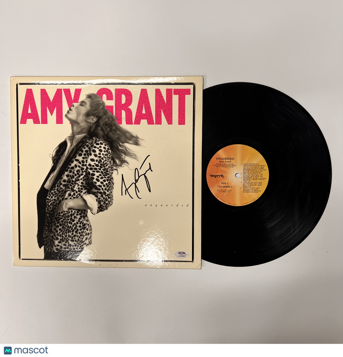 Amy Grant Signed Unguarded Vinyl Album PSA Autographed