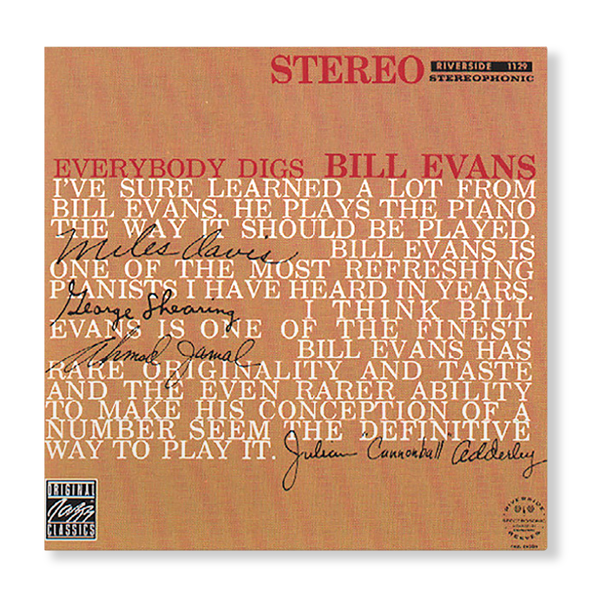 Everybody Digs Bill Evans Vinyl Record
