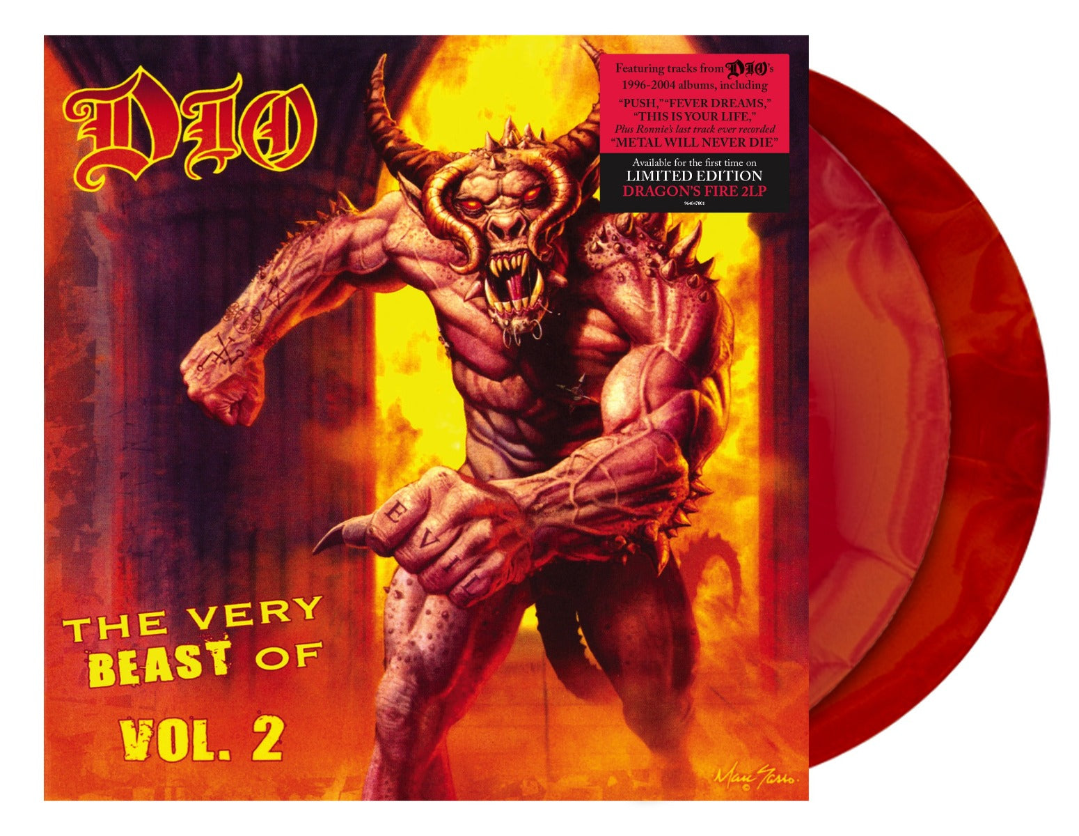 The Very Best Of Dio, Vol. 2 ("Dragon's Fire" Colored Vinyl) (2 Lp's) Vinyl Record