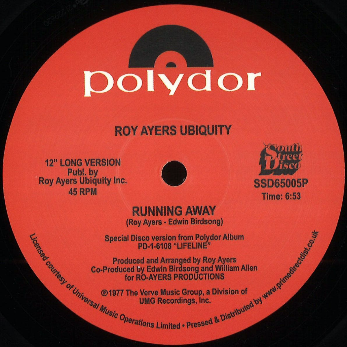 Roy Ayers Ubiquity - (PRESALE) Running Away / Love Will Bring Us Back Together (VINYL) | Mint (M) Mint (M)