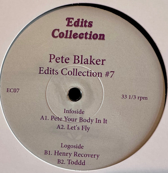 Pete Blaker - Edits Collection #7 (VINYL 12") |