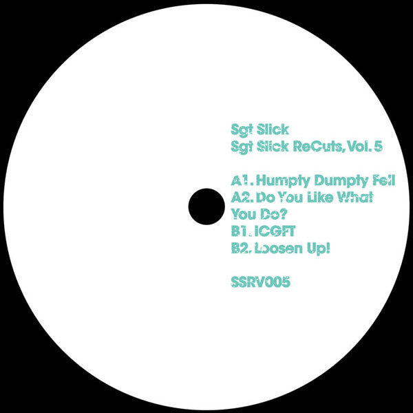 Sgt Slick ReCuts Vol. 5 (VINYL) | Mint (M) Generic