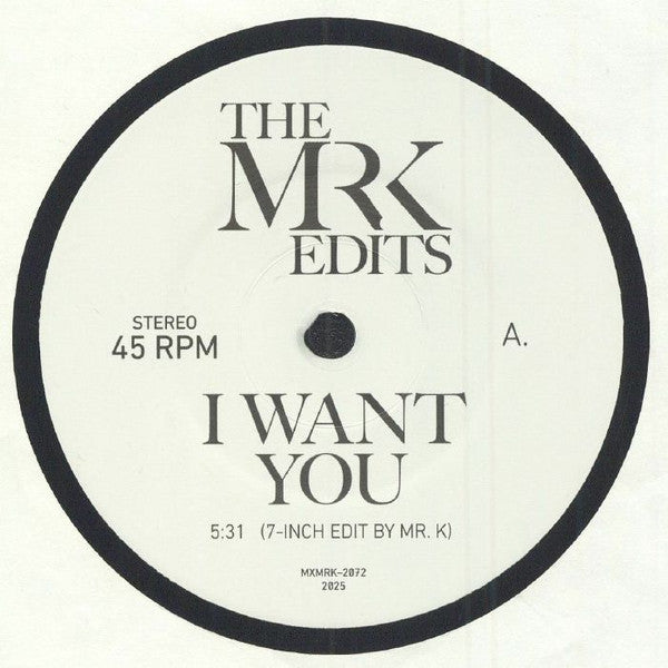 I Want You (7" VINYL) | Mint (M) Generic