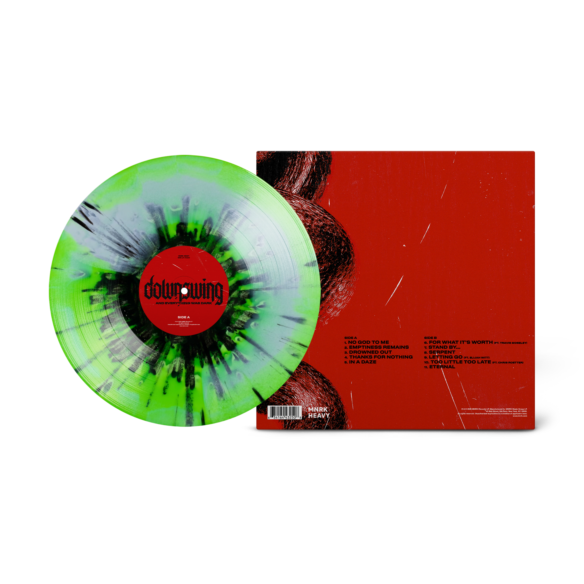 Downswing - And Everything Was Dark (Green/Black Splatter) Vinyl Record