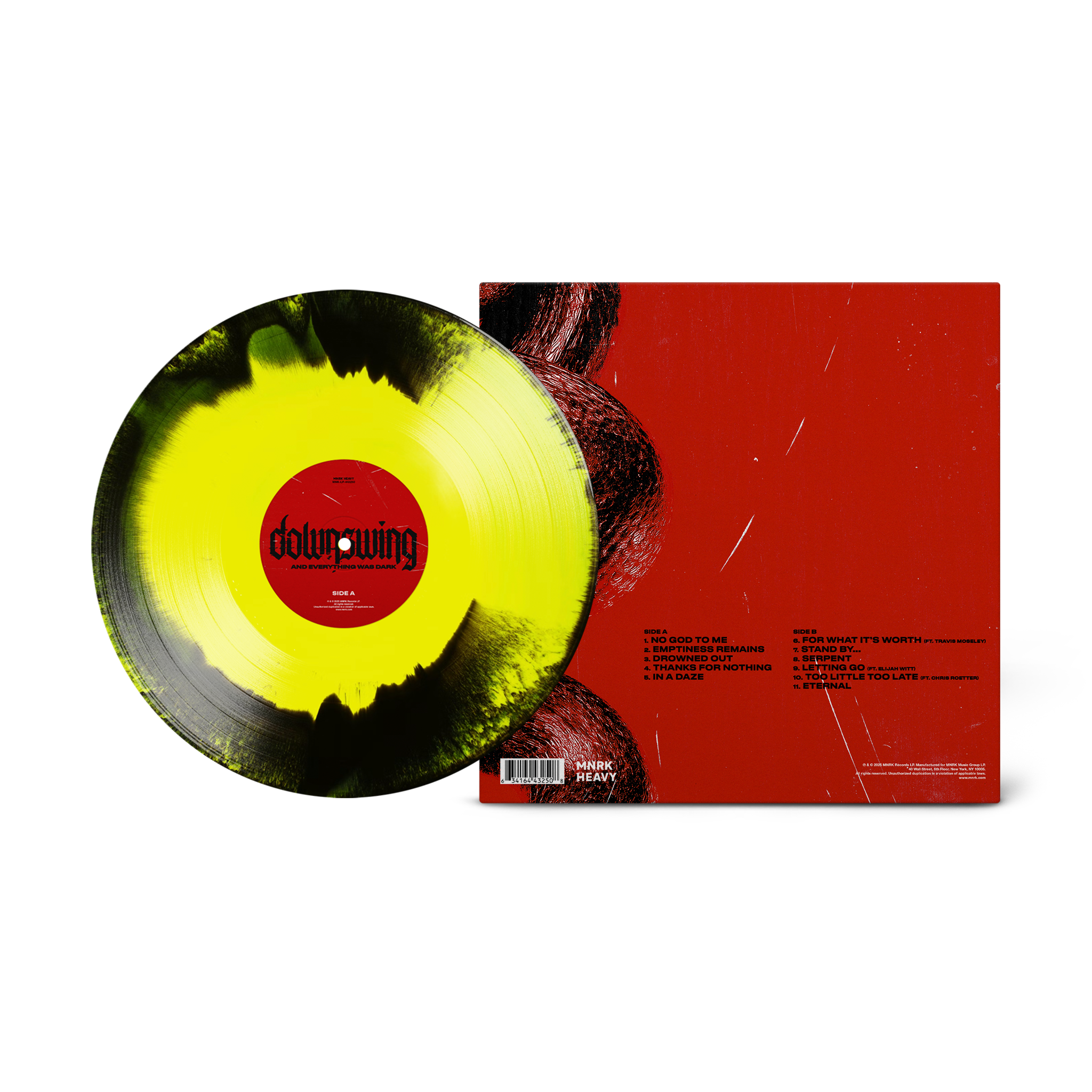 Downswing - And Everything Was Dark (Yellow Blend) Vinyl Record