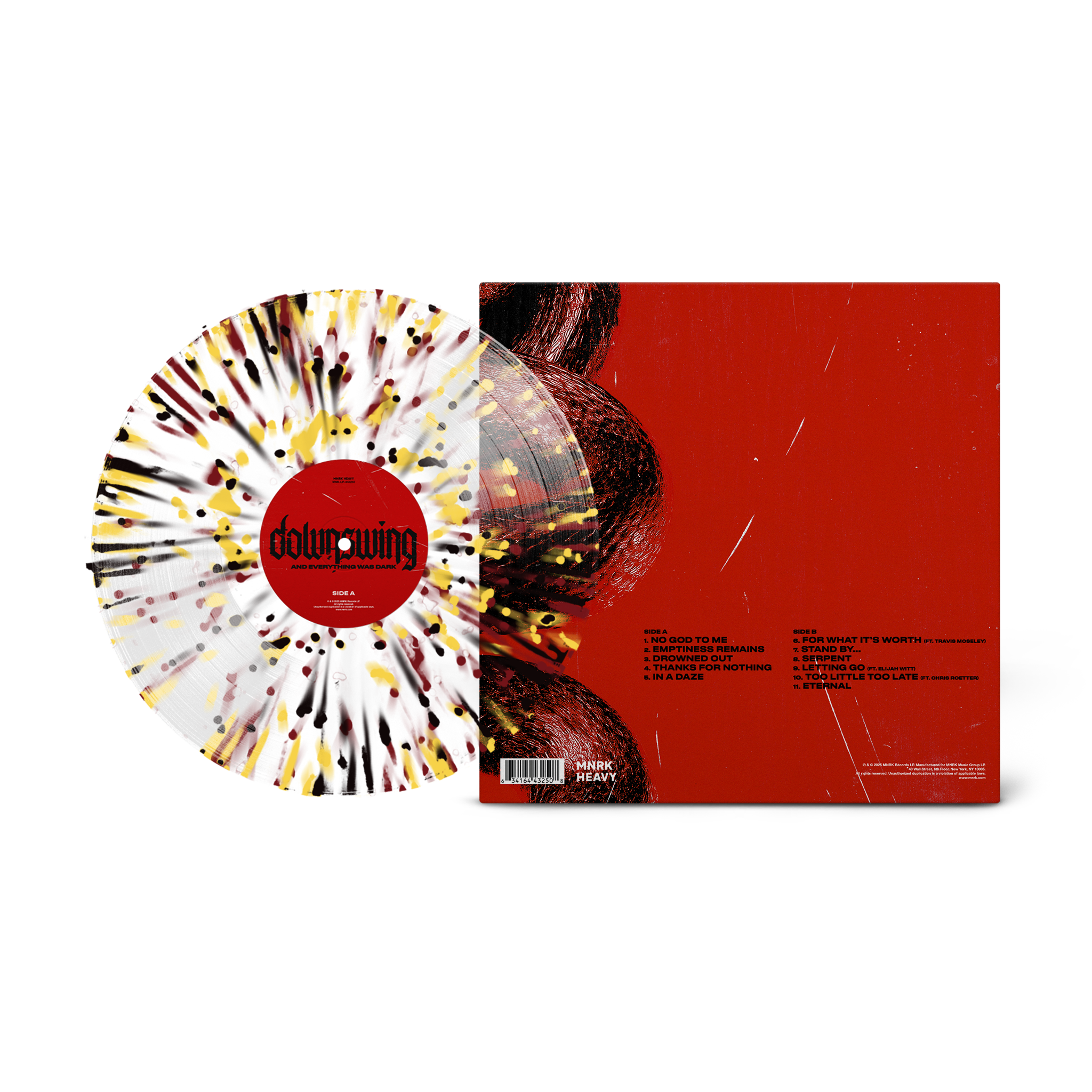 Downswing - And Everything Was Dark 3 Color Splatter Vinyl Record