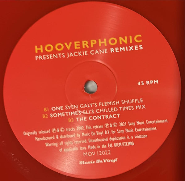 Hooverphonic - Presents Jackie Cane Remixes (VINYL) | Mint (M) Mint (M)