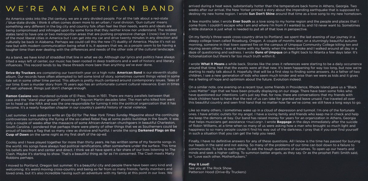 Drive-By Truckers – American Band Music CD