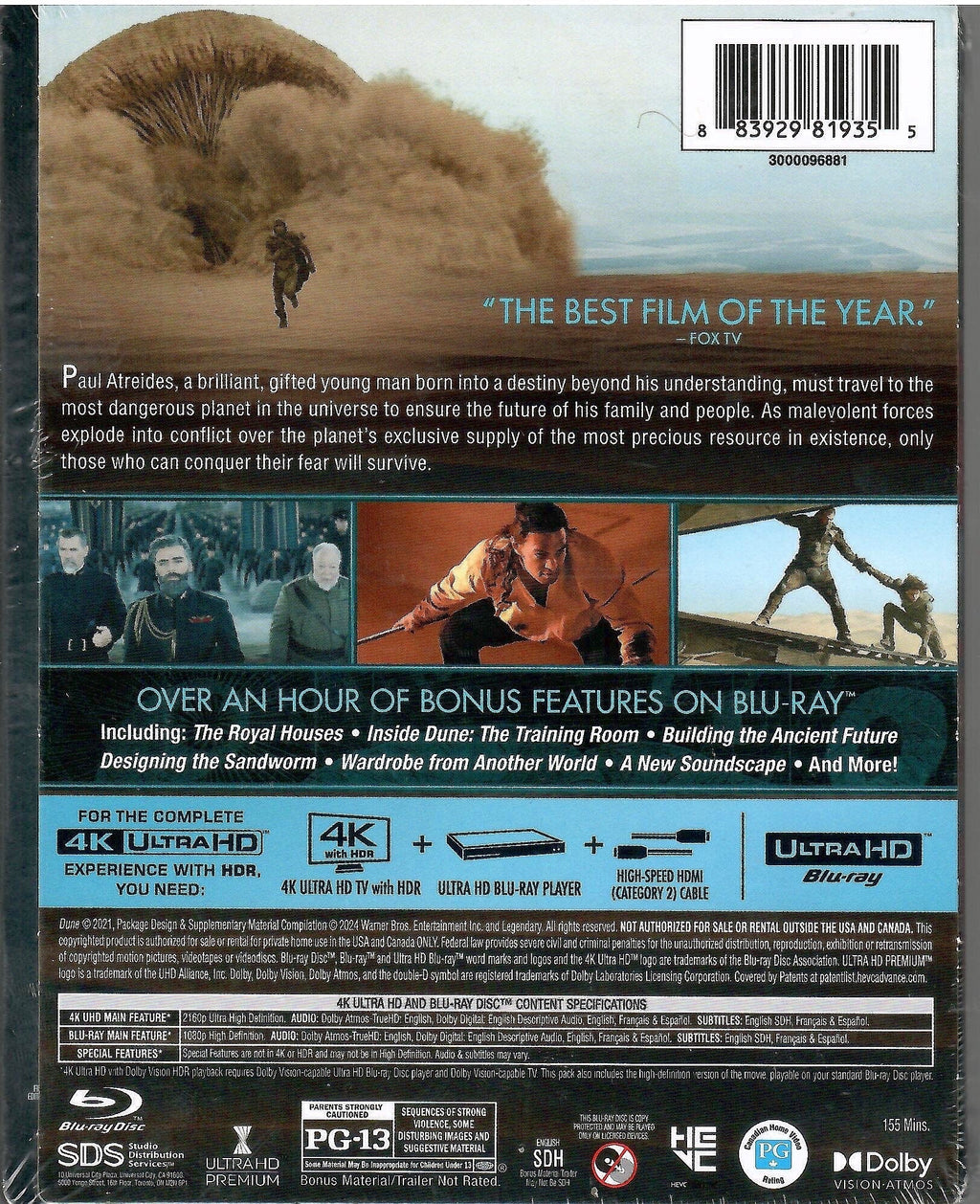 Dune - Limited Edition Glow In The Dark Steelbook (4K Ultra HD + Blu-ray)