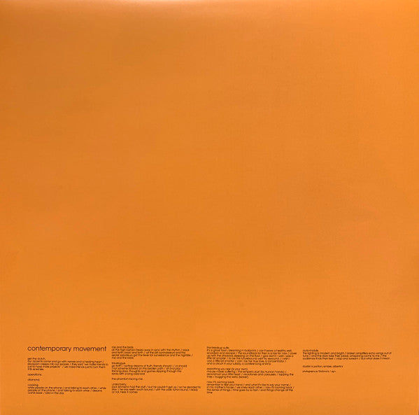 Contemporary Movement (SPLIT COLOR SPLATTER VINYL) | Mint (M) Mint (M)
