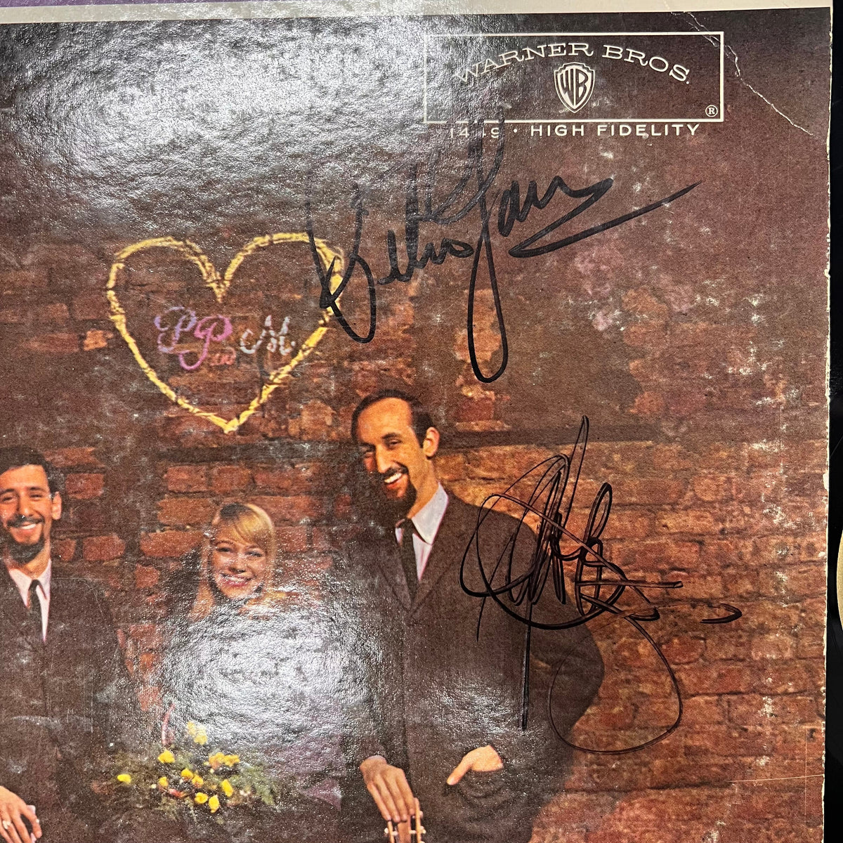 Paul Stookey Peter Yarrow Signed Peter, Paul and Mary Vinyl Album PSA