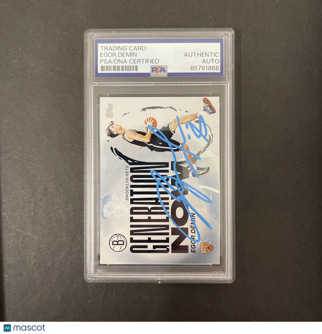 2025 Topps Generation#GN-8 Egor Demin Signed Card PSA Autographed