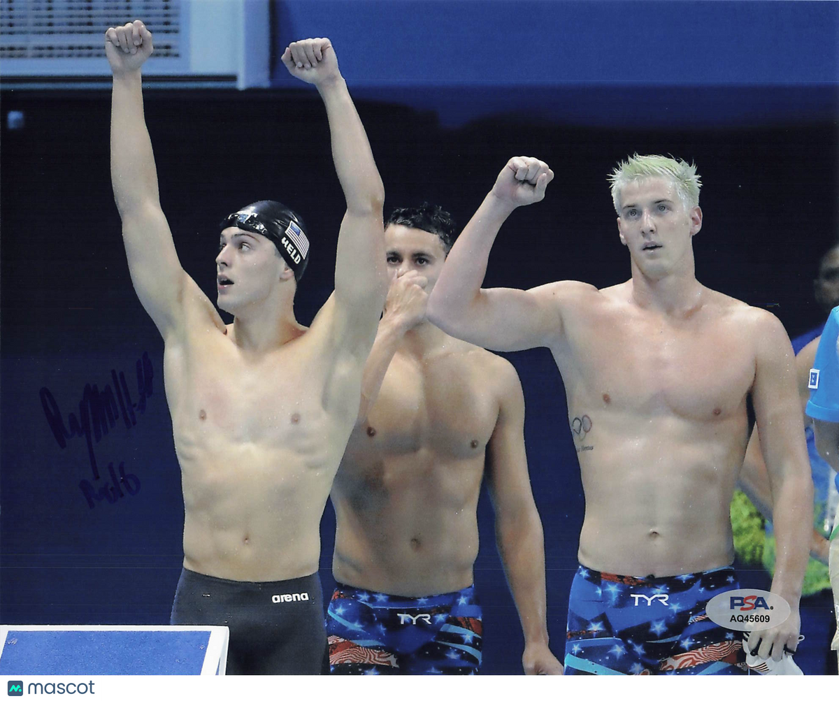 Ryan Held Signed Swimming 8x10 Photo PSA Auth