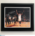 Hassan Whiteside Miami Heat Signed Basketball 11x14 Custom Framed Photo PSA