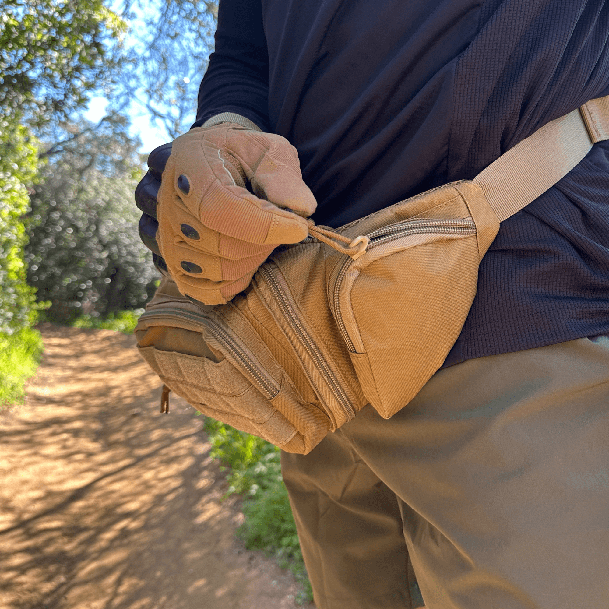 JupiterGear Tactical Military Fanny Pack Waist Bag & MOLLE EDC Pouch For Outdoor Activities