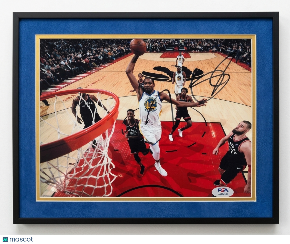 Kevin Durant Signed 8x10 Custom Framed Photo PSA Autographed