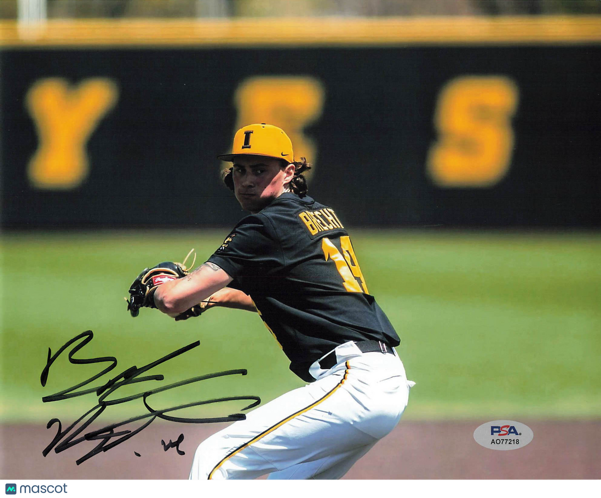 Brody Brecht Iowa Hawkeyes Signed photo PSA