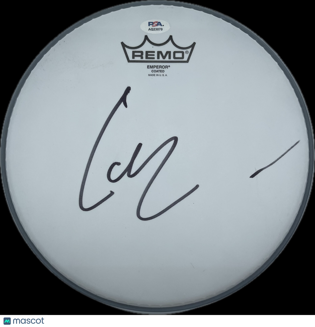 Lars Ulrich Signed Drumhead PSA Autographed Metallica