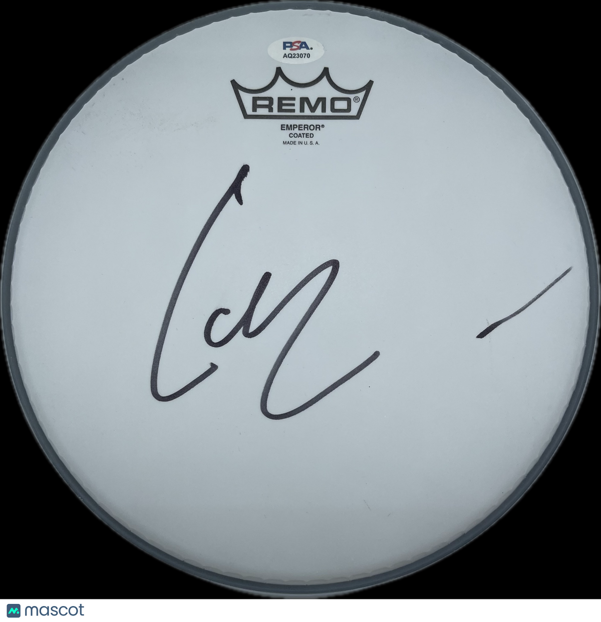 Lars Ulrich Signed Drumhead PSA Autographed Metallica