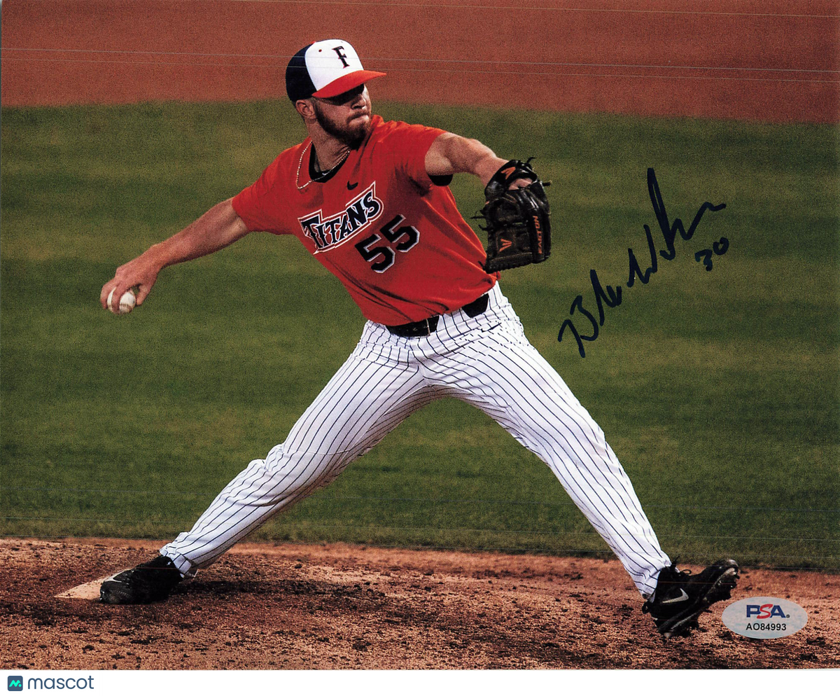 Blake Workman Cal State Fullerton Titans Signed 8x10 Photo PSA