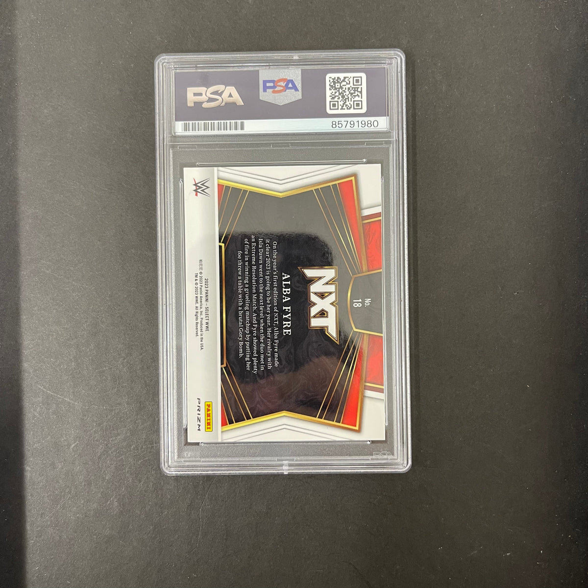 2023 Panini Select#18 Alba Fyre Signed Card PSA Autographed