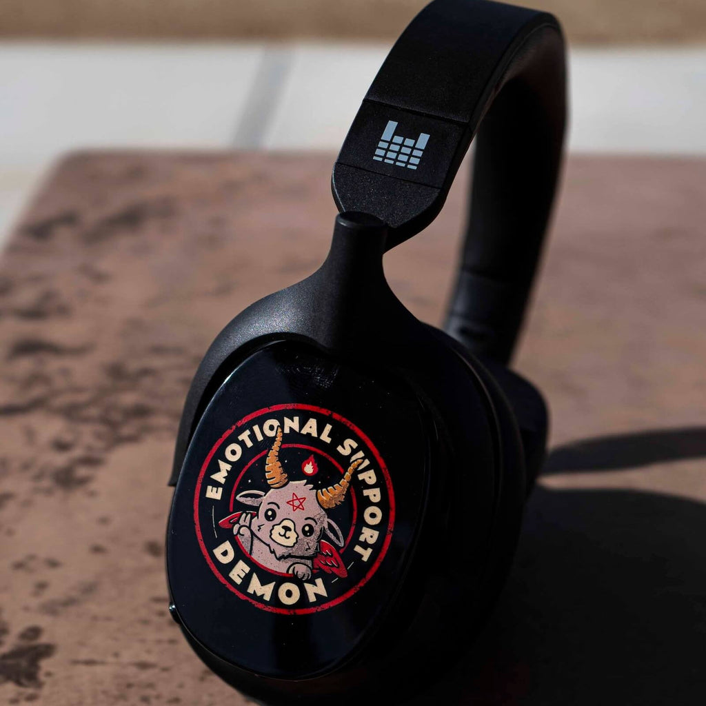 Emotional Support Demon by @Edu.ely Limited Edition Heavys Headphone Shells & Headphone Bundle