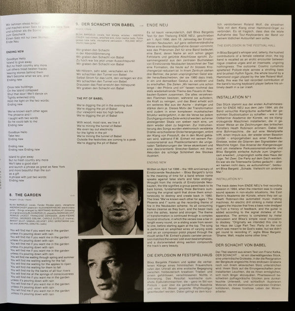 Ende Neu (VINYL) | Mint (M) Mint (M)
