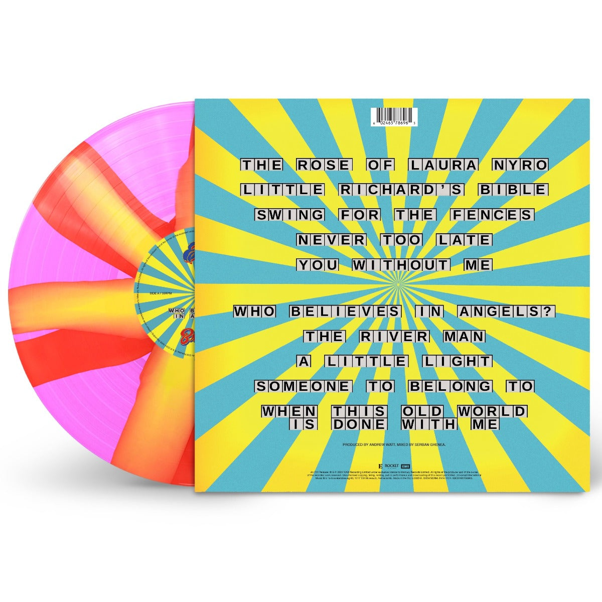 Who Believes In Angels? (Indie Exclusive, Limited Edition, Pink & Orange Spiral Colored Vinyl) Vinyl Record