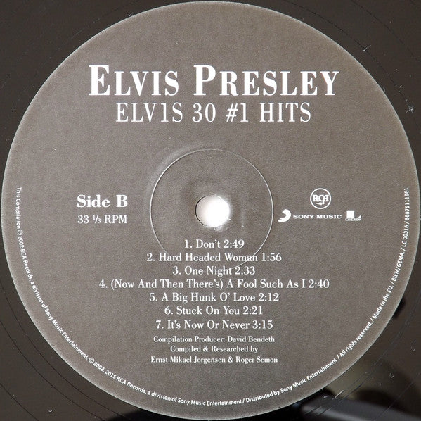 ELV1S 30 #1 Hits | Mint (M) Mint (M)