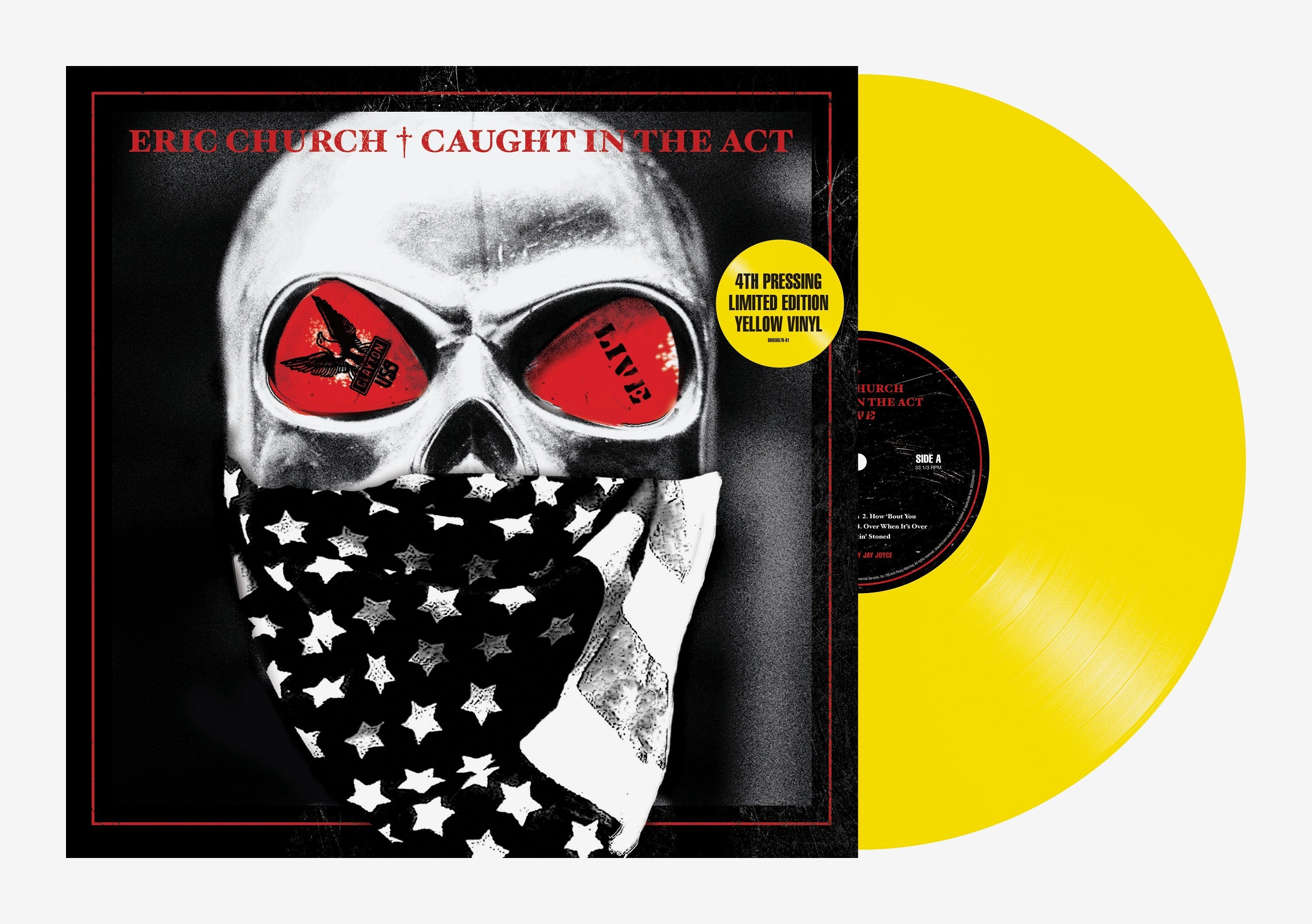 Eric Church Caught In The Act: Live [Yellow 2 LP] Vinyl Record