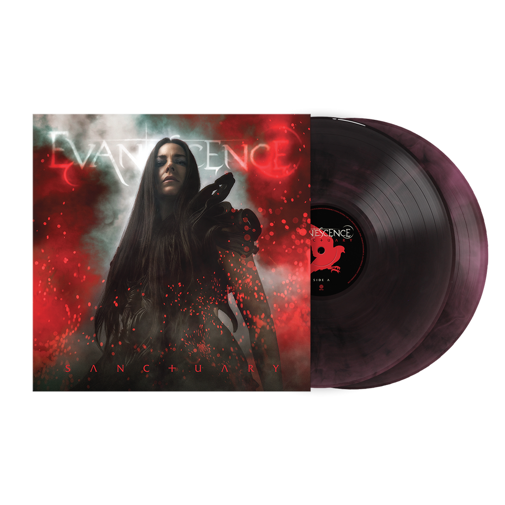 PRE-ORDER Evanescence - Sanctuary (Indie Exclusive) [Deep Purple & Black Marble] [2LP] Vinyl Record