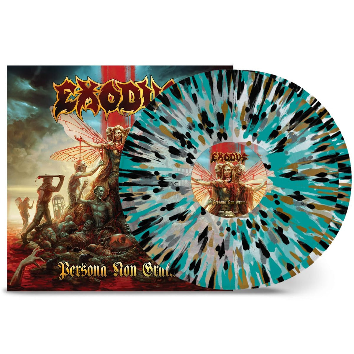 Exodus - Persona Non Grata (Clear W/ Gold & Black & Turquoise Splatter Colored Vinyl) (2 Lp's) Vinyl Record