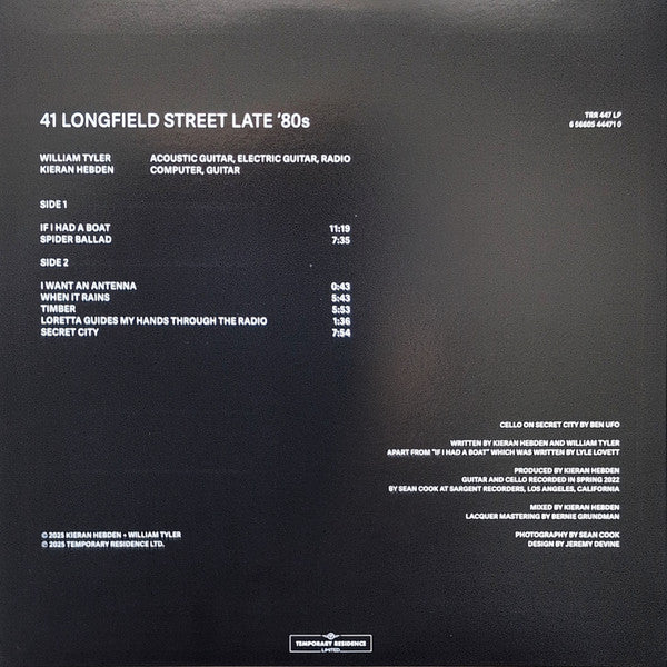 41 Longfield Street Late '80s (VINYL) | Mint (M) Mint (M)