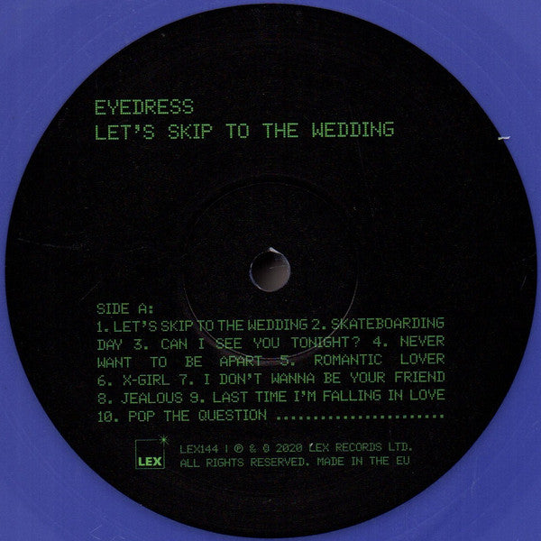 Eyedress Let’s Skip To The Wedding LP Mint (M) Mint (M)