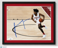 Jalen Green Houston Rockets Signed Basketball 8x10 Custom Framed Photo PSA Auth