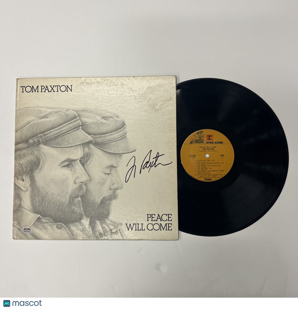Tom Paxton Signed Peace Will Come Vinyl Album PSA Autographed