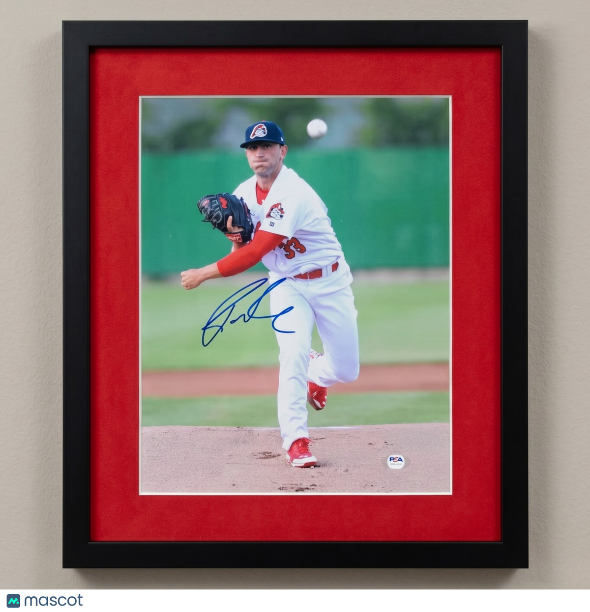 Rob Kaminsky St. Louis Cardinals Signed 11x14 Custom Framed Photo PSA