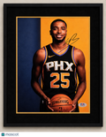 Mikal Bridges Phoenix Suns Signed Basketball 8x10 Custom Framed Photo PSA