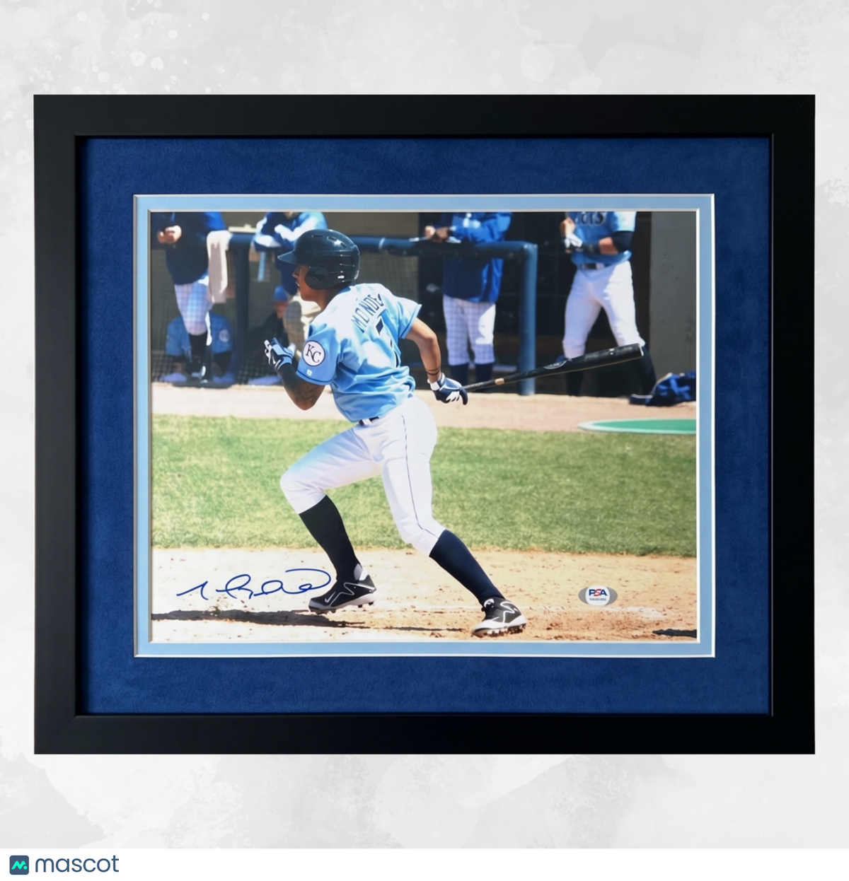 Raul Adalberto Mondesi Blue Rocks Signed 11x14 Custom Framed Photo PSA