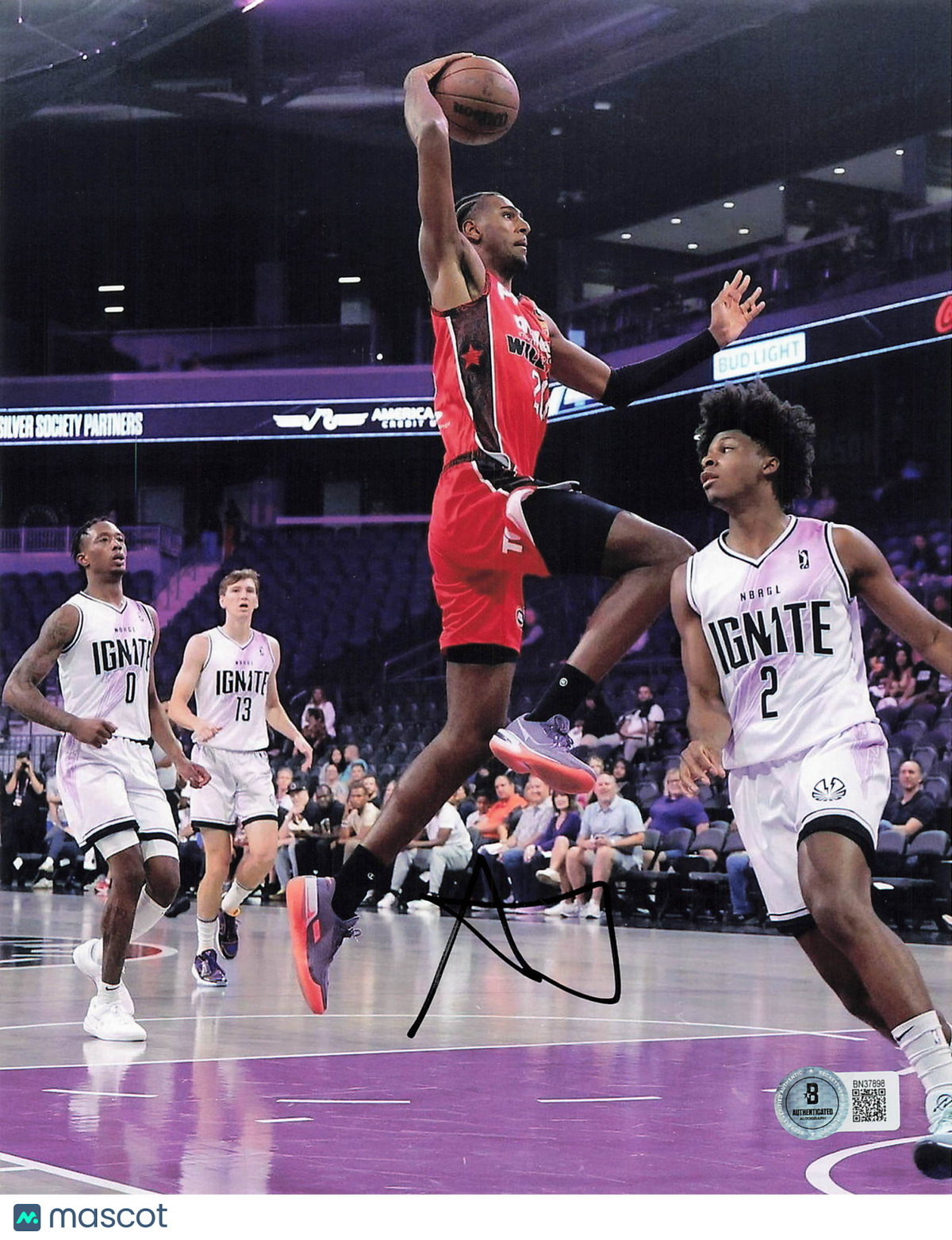 Alexander Sarr Perth Wildcats Signed Basketball 8x10 Photo BAS