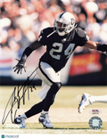 Charles Woodson Signed Oakland Raiders Football 8x10 Photo PSA Autographed
