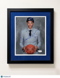 Dante Exum Utah Jazz Signed Basketball 8x10 Custom Framed Photo PSA