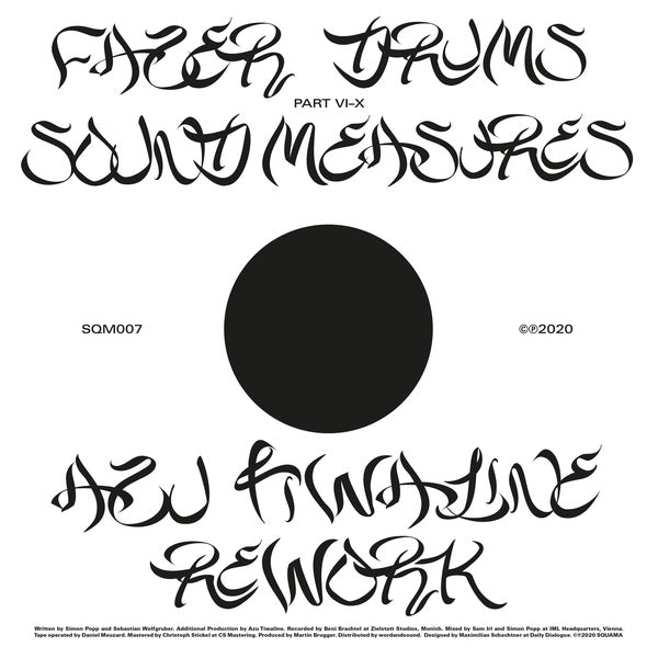 FAZER DRUMS - Sound Measures (Azu Tiwaline Rework) Vinyl Record