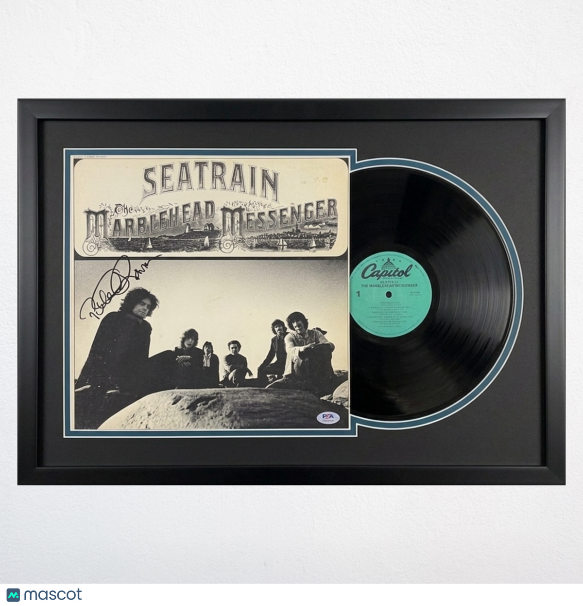 Peter Rowan Signed The Marblehead Messenger Custom Framed Vinyl Album PSA