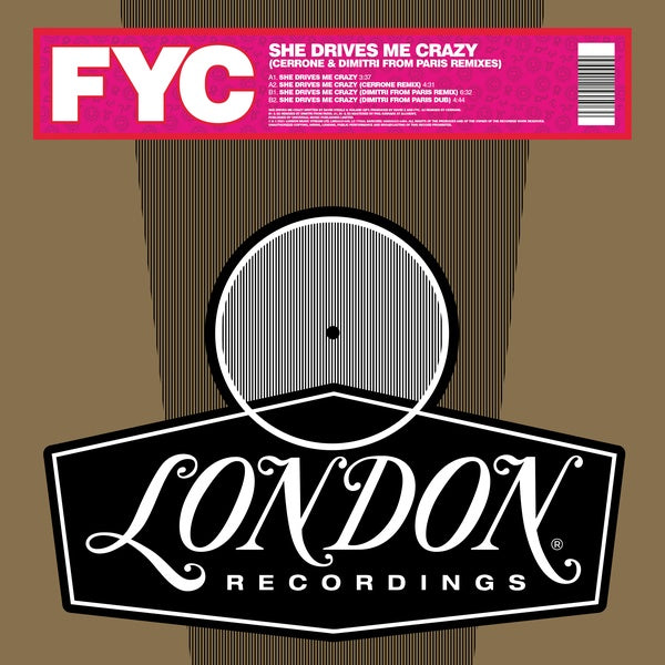 She Drives Me Crazy (Cerrone & Dimitri From Paris Remixes) Vinyl Record