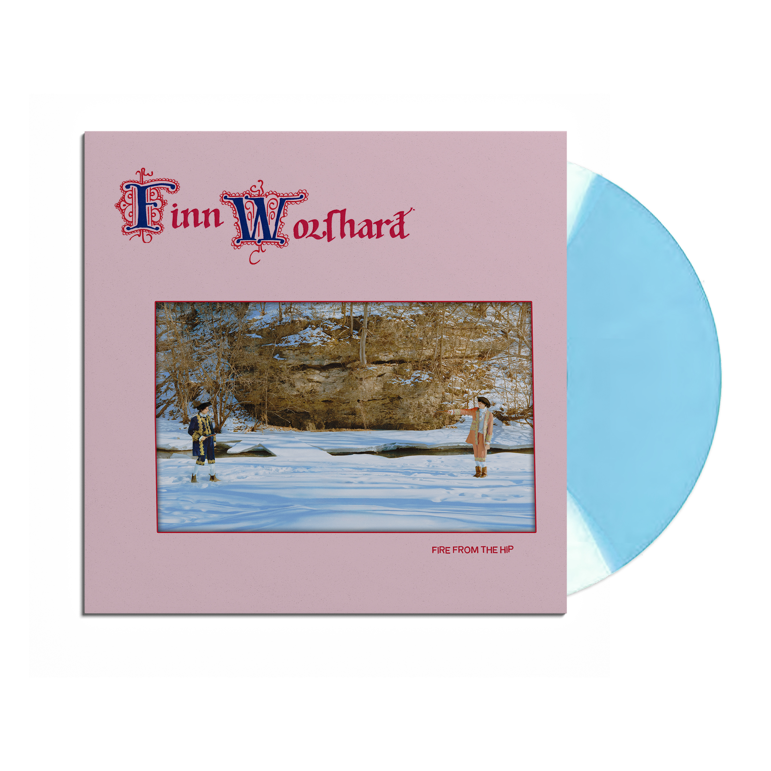 Finn Wolfhard - Fire From The Hip (Indie Exclusive) [Half Moon Baby Blue + White] Vinyl Record